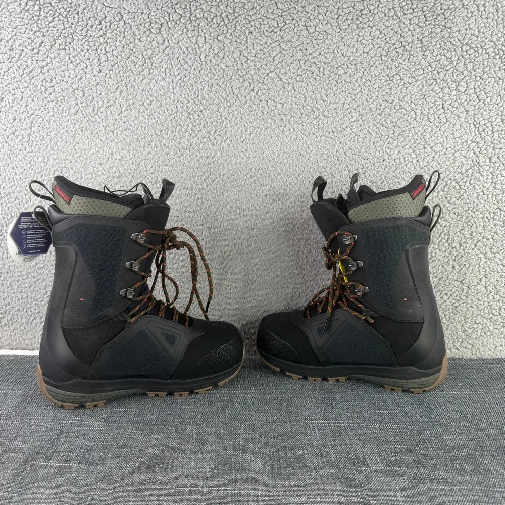 Salomon Lo Fi Snowboard Boots Mens 8 Black Hybrid BOA Shadowflex 401723